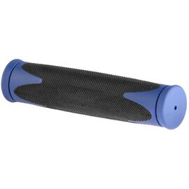 Грипсы велосипедные Velo VLG-185D2, 130 мм, кратон, чёрно-синие, 150009, изображение  - НаВелосипеде.рф