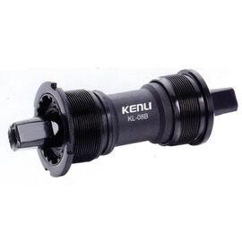 Полукартридж каретки Kenli KL-08B, 68x116 мм, 1.37"x24tpi, под квадрат, сталь/пластик, черный, 160086, изображение  - НаВелосипеде.рф