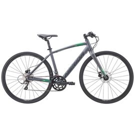 Городской велосипед Merida Speeder GT (90) 700C 2020, Вариант УТ-00218129: Рама: L(56cm) (Рост: 178-187см). Цвет: MattAntracite/Black/Green , изображение  - НаВелосипеде.рф