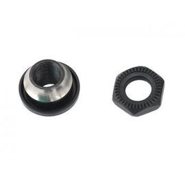 Запчасть к втулке Shimano от WH-MT15-R, левое опорное кольцо и гайка фиксации Y4FL98070, изображение  - НаВелосипеде.рф