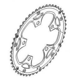 Звезда велосипедная Shimano Claris FC-2450, 46T, цвет черный Y1P298060, изображение  - НаВелосипеде.рф