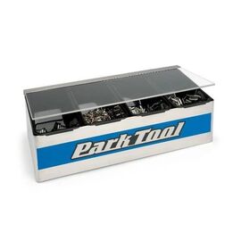 Ящик PARK TOOL для мелочей, 4 отделения, прозрачная крышка, фирменный стиль, PTLJH-1, изображение  - НаВелосипеде.рф