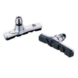 Колодки тормозные BARADINE MTB-951VC для V-brake, резьбовые, серебрянный корпус, MTB-951VC, изображение  - НаВелосипеде.рф