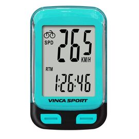 Велокомпьютер Vinca Sport, 12 функций, проводной, синий, инд.уп. V-3500 blue, изображение  - НаВелосипеде.рф