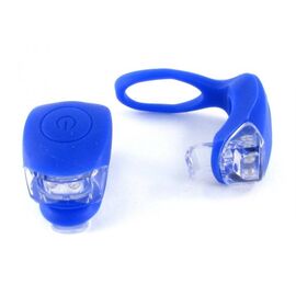 Комплект передних декоративных фонарей, цвет синий  VL 267-2B blue, изображение  - НаВелосипеде.рф