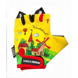 Велоперчатки детские Vinca sport VG 942 child travel, желтые, Вариант УТ-00021886: Размер: 4ХS, изображение  - НаВелосипеде.рф