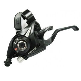 Переключатель велосипедный Shimano Tourney, EF5, левый 3-х скоростной с шифтером ESTEF51LSBL2P 2-981, изображение  - НаВелосипеде.рф