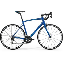 Шоссейный велосипед Merida Ride 400, 2017, Вариант УТ-00037514: Рама: M-L 54 (Рост: 170 - 175 cm), Цвет: сине-бело-голубой, изображение  - НаВелосипеде.рф