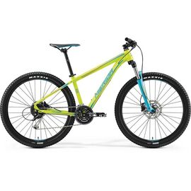 Горный велосипед Merida Big.Seven 100 2017, Вариант УТ-00037353: Рама: 15" (Рост: 165 - 170 cm), Цвет: желто-голубой, изображение  - НаВелосипеде.рф