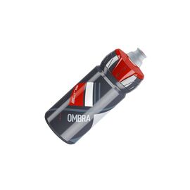 Фляга Elite Ombra, 0.55 л, серый, красный рисунок, EL0150115, изображение  - НаВелосипеде.рф