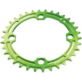 Звезда Race Face Narrow Wide, 104x30T, зеленый, RRSNNW104X30GRN, изображение  - НаВелосипеде.рф