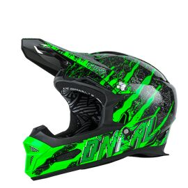 Шлем велосипедный O´Neal Fury RL Mercury, Black/Green, 0499C-401, Вариант УТ-00204496: Размер: XS (53/54Cm), изображение  - НаВелосипеде.рф