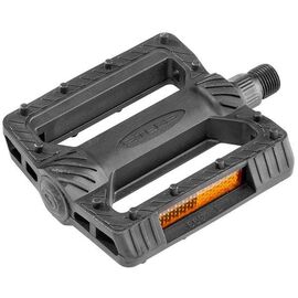 Педали велосипедные STELS FP-869, пластик, ось 9/16", чёрные, 360112, изображение  - НаВелосипеде.рф