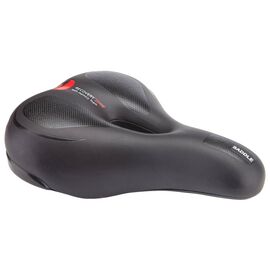 Седло велосипедное STELS AZ-6625, 285x200 мм, черный, 470193, изображение  - НаВелосипеде.рф
