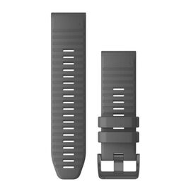 Ремешок сменный для смарт-часов Garmin fenix 6x, 26mm, Silicone, Black, 010-12864-00, изображение  - НаВелосипеде.рф