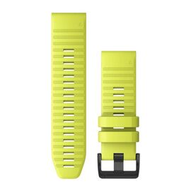 Ремешок сменный для смарт-часов Garmin fenix 6x, 26mm, Silicone, Amp Yellow, 010-12864-04, изображение  - НаВелосипеде.рф