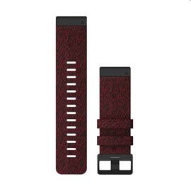 Ремешок сменный для смарт-часов Garmin fenix 6x, 26mm, Nylon, Heathered Red, 010-12864-06, изображение  - НаВелосипеде.рф