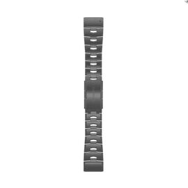Ремешок сменный для смарт-часов Garmin fenix 6x, 26mm, Titanium Bracelet with Carbon Gray DLC Coating, 010-12864-09, изображение  - НаВелосипеде.рф