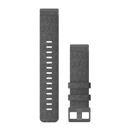 Ремешок сменный для смарт-часов Garmin fenix 6, 22mm, Nylon, Heathered Black, 010-12863-07, изображение  - НаВелосипеде.рф