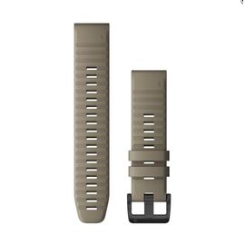 Ремешок сменный для смарт-часов Garmin fenix 6, 22mm, Silicone, Dark Sandstone, 010-12863-02, изображение  - НаВелосипеде.рф