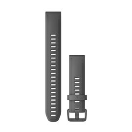 Ремешок сменный для спортивных часов Garmin fenix 6s, 20mm, Silicone, (Large), Black, 010-12942-00, изображение  - НаВелосипеде.рф