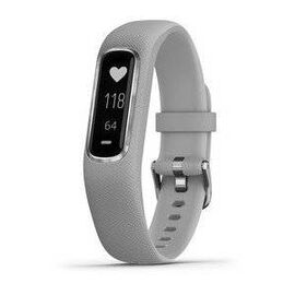 Фитнес-браслет Garmin vivosmart 4, EEU, S/M, Gray/Silver, 010-01995-22, изображение  - НаВелосипеде.рф