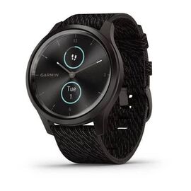 Смарт-часы Garmin vivomove Style, S/E EU, Nylon, Graphite, Black Pepper, 010-02240-23, изображение  - НаВелосипеде.рф