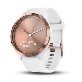 Смарт-часы Garmin vivomove HR, E EU, Sport, S/M, Rose Gold-White, 010-01850-22, изображение  - НаВелосипеде.рф