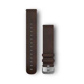 Ремешок сменный для смарт-часов Garmin vivomove HR, Leathe, Dark Brown, 010-12691-01, изображение  - НаВелосипеде.рф