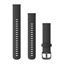 Ремешок для смарт-часов Garmin vivoactive 4, 18mm, Band, Black/Gunmetal, 010-12932-01, изображение  - НаВелосипеде.рф