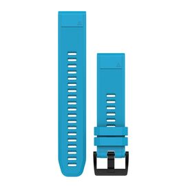 Ремешок сменный для спортивных часов Garmin QuickFit, 22mm, силикон, Blue (Голубой), 010-12496-04, изображение  - НаВелосипеде.рф