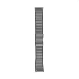 Ремешок сменный для спортивных часов Garmin QuickFit, 26mm, металл, тёмно-серый, 010-12517-05, изображение  - НаВелосипеде.рф