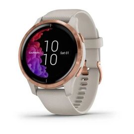 Смарт-часы Garmin  Venu, GPS, Wi-Fi, E.EU, Light Sand/Rose Gold, 010-02173-23, изображение  - НаВелосипеде.рф