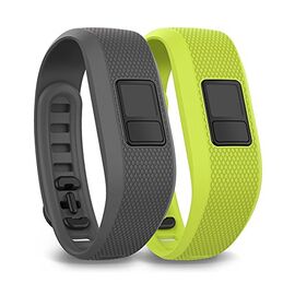 Ремешок сменный для фитнес браслета Garmin vivofit3, Slate/Borealis Green, 010-12452-01, изображение  - НаВелосипеде.рф