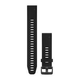 Ремешок сменный для спортивных часов Garmin, QuickFit, 20mm, силикон, Large, Black, 010-12739-07, изображение  - НаВелосипеде.рф
