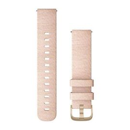 Ремешок для смарт-часов Garmin vivomove Style, 20mm, Fabric, Light Gold, Blush Pink, 010-12924-12, изображение  - НаВелосипеде.рф