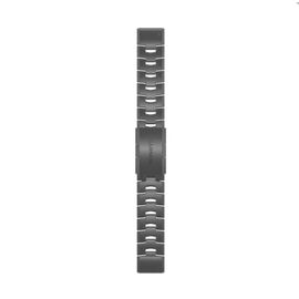 Ремешок сменный для смарт-часов Garmin fenix 6, 22mm, Vented Titanium Bracelet, Carbon Gray DLC Coating, 010-12863-09, изображение  - НаВелосипеде.рф