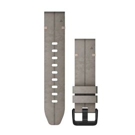 Ремешок сменный для спортивных часов Garmin Fenix 6s, 20mm, QuickFit, Suede Band, Shale Gray, 010-12876-00, изображение  - НаВелосипеде.рф
