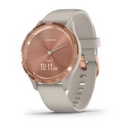 Смарт-часы Garmin vivomove 3S, S/E EU, Silicone, Rose Gold, Light Sand, 010-02238-22, изображение  - НаВелосипеде.рф
