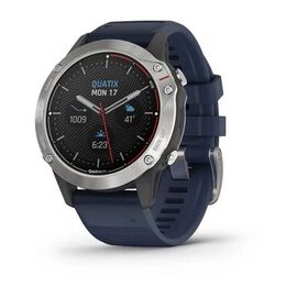 Смарт-часы Garmin Quatix 6, silicone band, captain blue, 010-02158-91, изображение  - НаВелосипеде.рф