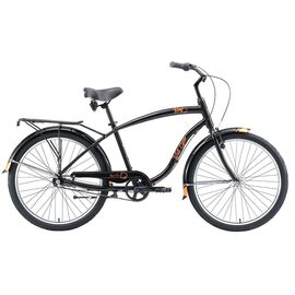 Городской велосипед Welt King Al 3 26" 2020 , Вариант УТ-00197887: Рама: one size, Цвет: черный , изображение  - НаВелосипеде.рф