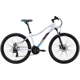 Горный женский велосипед Welt Edelweiss 1.0 D 26" 2020 , Вариант УТ-00183862: Рама: M (Рост: 165-175 см), Цвет: матовый сине-фиолетовый , изображение  - НаВелосипеде.рф