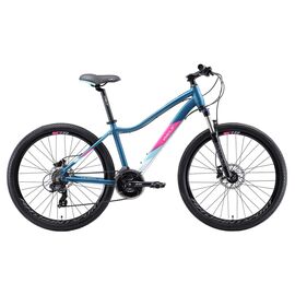 Горный женский велосипед Welt Edelweiss 1.0 HD 26" 2020, Вариант УТ-00197785: Рама: M (Рост: 165-175 см), Цвет: сине-розовый, изображение  - НаВелосипеде.рф