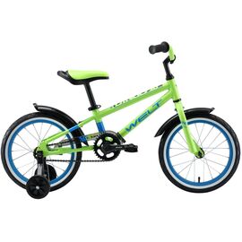 Детский велосипед Welt Dingo 16" 2020, Вариант УТ-00197882: Возраст ребенка: 4-6 лет (рост до 125 см), Цвет: зелено-синий , изображение  - НаВелосипеде.рф