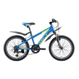 Детский велосипед Welt Peak 20" 2020, Вариант УТ-00187557: Возраст ребенка: 5-9 лет (рост до 135 см), Цвет: сине-зеленый , изображение  - НаВелосипеде.рф