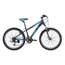 Велосипед подростковый Welt Peak 24" 2020 , Вариант УТ-00192048: Возраст ребенка: 9-15 лет (рост 135-150 см), Цвет: черно-синий , изображение  - НаВелосипеде.рф