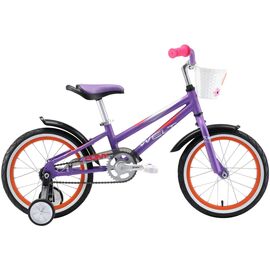 Детский велосипед Welt Pony 16" 2020 , Вариант УТ-00197883: Возраст ребенка: 4-6 лет (рост до 125 см), Цвет: фиолетово-оранжевый, изображение  - НаВелосипеде.рф