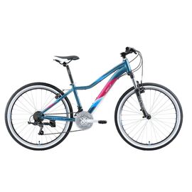 Велосипед подростковый Welt Edelweiss 26" Teen 2020 , Вариант УТ-00187553: Возраст ребенка: 9-15 лет (рост 135-150 см), Цвет: сине-розовый , изображение  - НаВелосипеде.рф