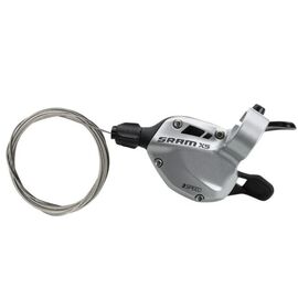 Шифтер велосипедный SRAM X5, левый, триггер, 3 скорости, 22,2 мм, серебро, CSL100000215, изображение  - НаВелосипеде.рф