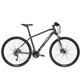 Гибридный велосипед Trek Ds 4 HBR 700C 2018, Вариант УТ-00221137: Рама: 15,5 " (Рост: 142-155см), Цвет: Matte Dnister Black, изображение  - НаВелосипеде.рф